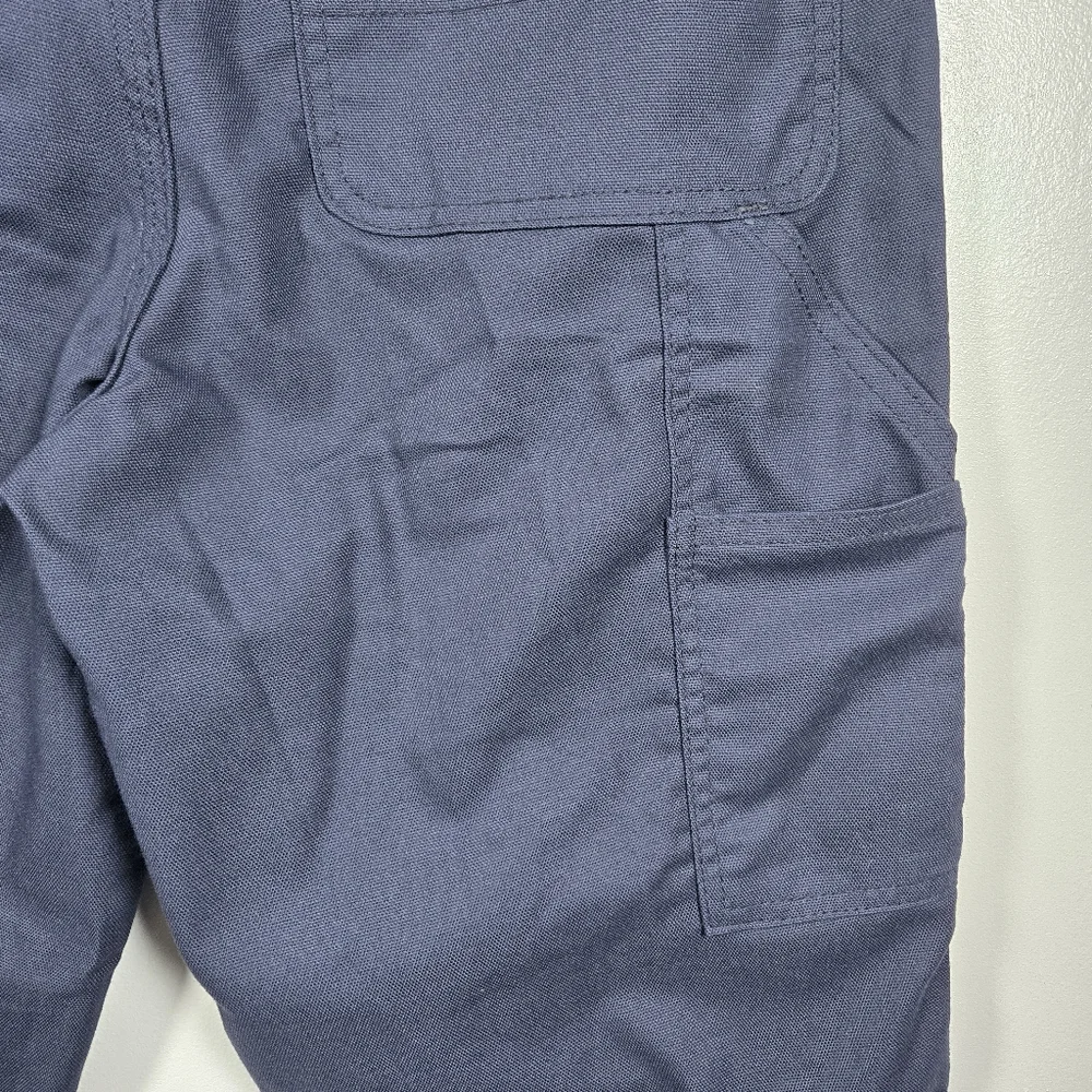 Carhartt Navy Blue Dungaree Fit Uniflorm Pants Mens Size 29 TAILORED INSEAM